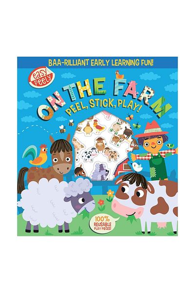 Imagine That Publishing Easy Peely Farm - Peel-Stick-Play