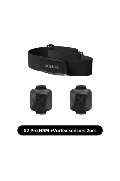 XOSS مجموعة 3 XOSS X2 Pro مستشعر معدل ضربات القلب وحزام الصدر المستقل وجهاز م...