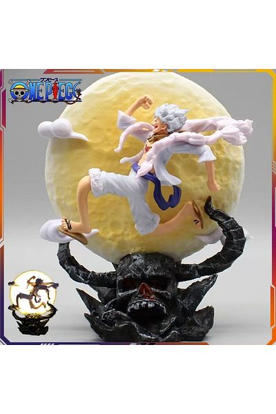 Choice no box 14cm One Piece Anime Figure Moon Fairy Nika Monkey D Luffy Gear 5 With Moon Light Action Figu