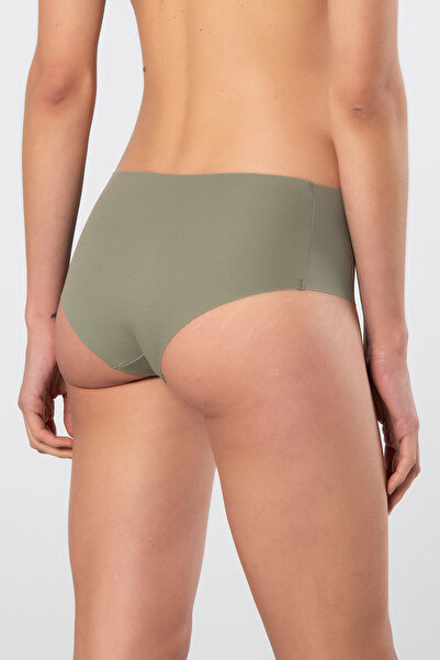 TÜREN Γυναικείο εσώρουχο από βαμβάκι κομμένο με λέιζερ 910/Πράσινο