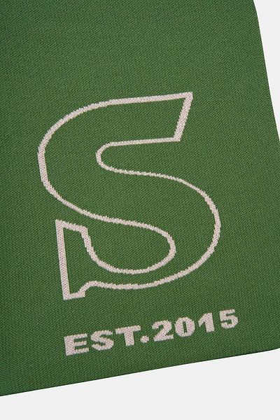 Socrates Dark Green S Logo Scarf
