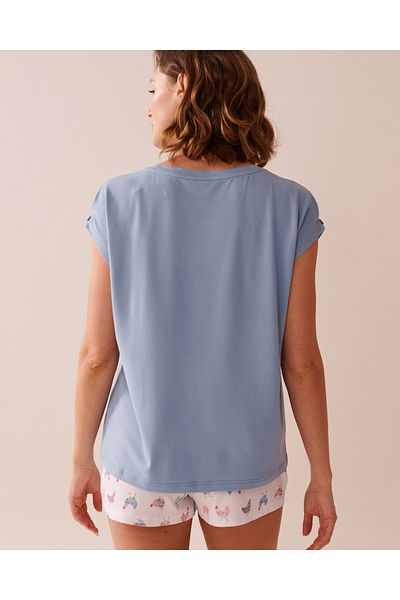 La Vie en Rose Chicken Print Super Soft T-shirt