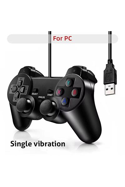 Choice Black DATA FROG Vibration Joystick Wired USB PC Controller For PC Computer Laptop For WinXP/Win7/Win