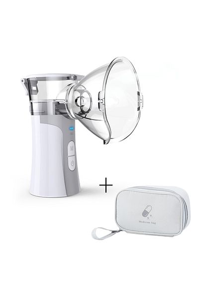 Choice Gray with bag Portable Nebulizer Aerosol Inalador Nebulizador Machine Inhale Nebuliser Mini Handheld