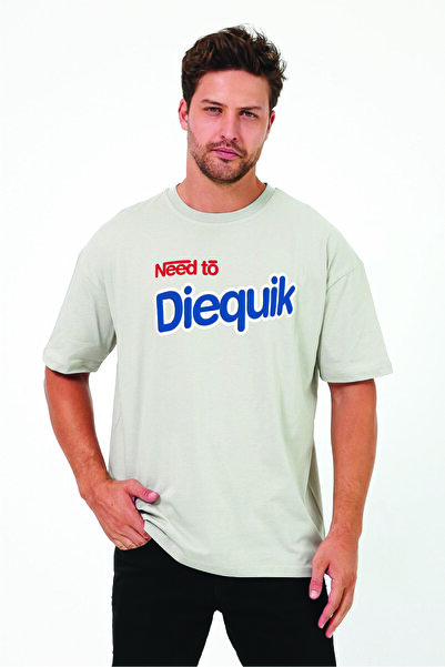 By Caspita Fashion Lenithra Need To Diequik Front Štampano Unisex Oversize kr...