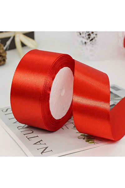 merylover شريط 4 سم أحمر 25 ياردة 4 سم شرائط زفاف شرائط ساتان ملونة DIY باقة ...