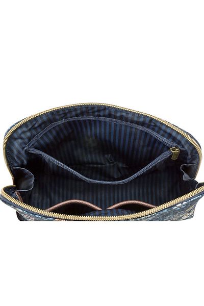 Pip Studio Cosmetic bag, Triangle Medium, Pip Studio, Blue, 24/17x16.5x8 cm, Tutti i Fiori collection