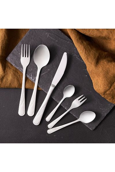 Ambition Stainless steel cutlery set, 36 pieces, 6 people, packed in a gift box, Napoli