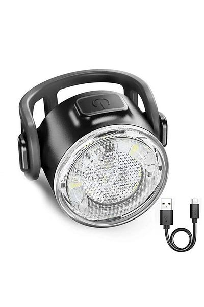 Choice WHITE Rechargeable Bike Light Mini Night Safety Warning Taillight Front Rear Bicycle Lamp LED Highli