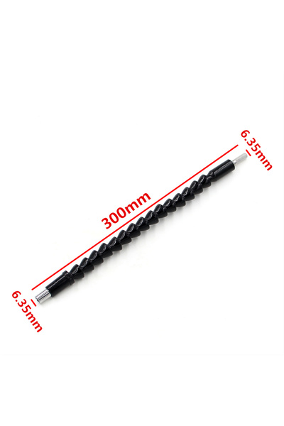 Choice قطعة واحدة سوداء 300 مم قطعة واحدة سوداء 300 مم سداسية عالمية ذات عمود ناعم مع مفك براغي كهربائي