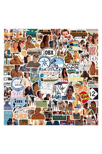 Choice 30PCS 10/30/50/100PCS Classic TV Series Outer Banks Stickers Skateboard Laptop Motorcycle Phone Suit