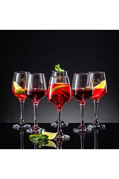 Ambition Set of 6 wine glasses 330ml, glass, Sparkle