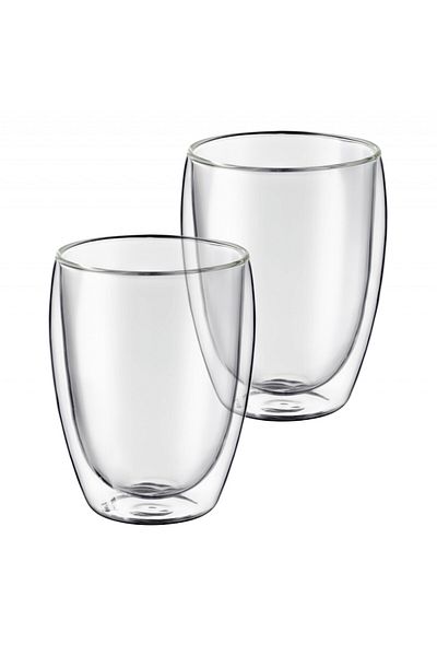 Ambition Set 2 pahare 350ml, sticla termorezistenta, Mia