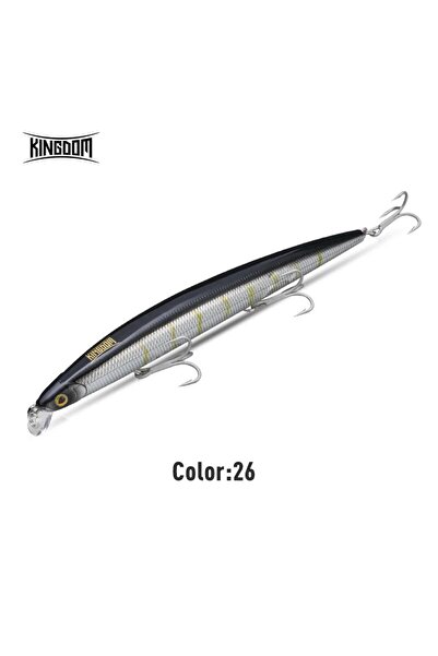 Choice طُعم صيد بحري عائم بطيء الغرق 180 مم، وزن 33 جم، لون S، 26 Kingdom، 18...