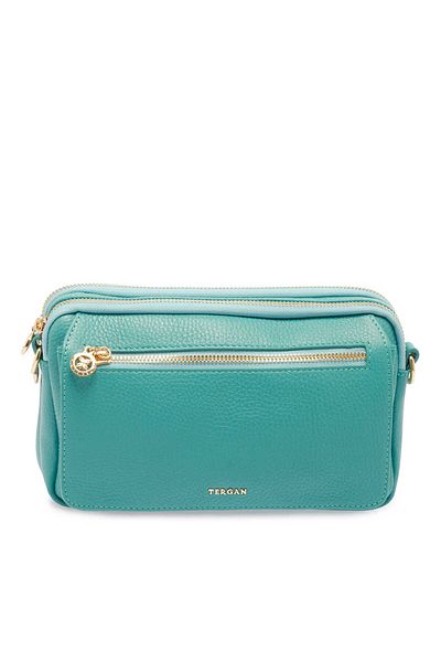 Tergan Blue Genuine Leather Women's Handbag - S24K1Bc79999-N29
