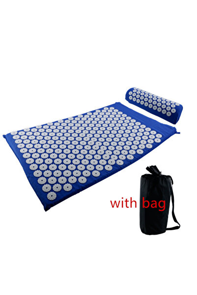 Choice طقم أزرق مع حقيبة، وسادة تدليك غير قابلة للانزلاق، مجموعات حصيرة تدليك...