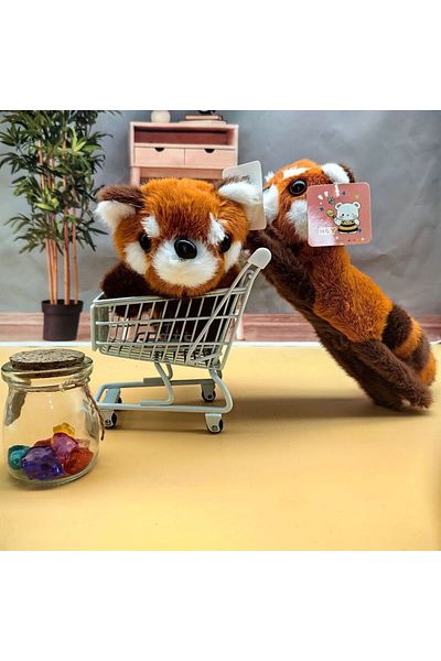 Choice 17cm Pink Kawaii Animal Panda Capybara Fox Wristband Plush Doll Toys Soft Wrist Band Christmas Gifts