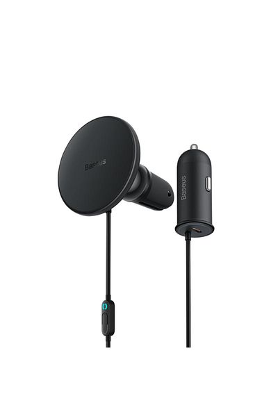 Baseus Basues CW01 Magnetic Wireless Charging Car Mount - Cluster Black