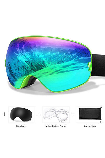 Choice SA5-LS1-OA نظارات تزلج رياضية خارجية مضادة للضباب للرجال والنساء، نظار...