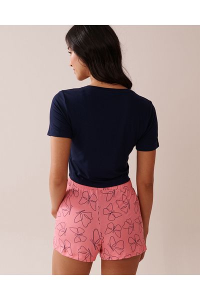 La Vie en Rose Soft Jersey Crop T-shirt
