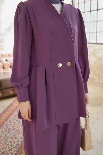 VAVİNOR Linda Jacket Trousers Set - Lilac