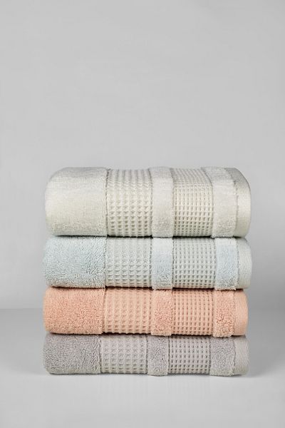 neşe home collection Σετ πετσετών χεριών & προσώπου Waffle Bamboo