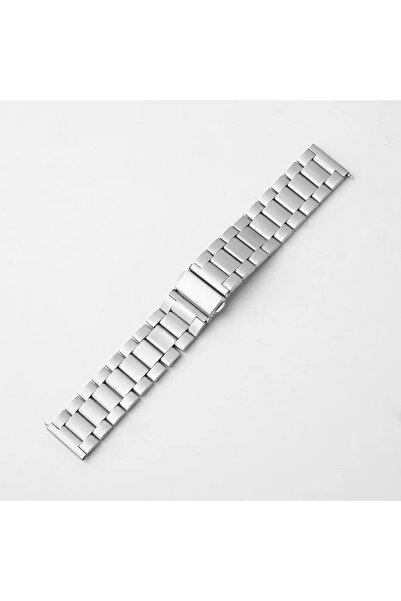 Choice سوار ساعة فضي من الفولاذ مقاس 22 مم لساعة Gear S5 S4 S3 Frontier Class...