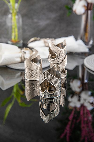 Sena Θήκη για υφασμάτινες χαρτοπετσέτες Desire 6-Piece Heart, Θήκη για χαρτοπετσέτες παρουσίασης (227-K)