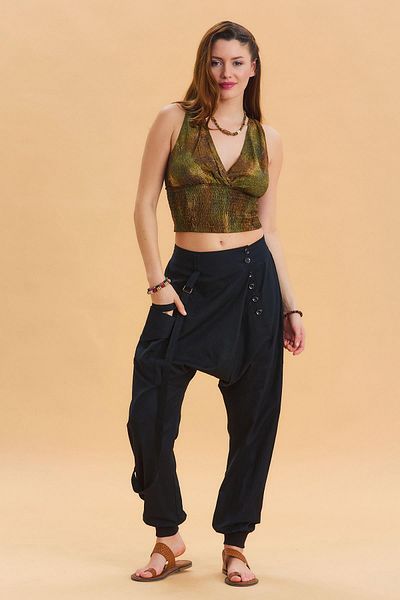 Los banditos Pantaloni largi de damă cu picior elastic dublu