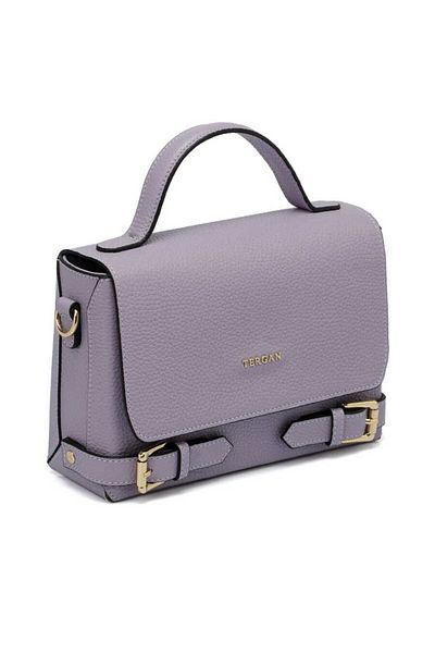 Tergan Lilac Genuine Leather Women's Crossbody Bag - S24Y1Bc79902-P5M