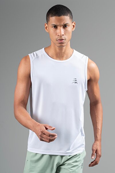 MARATON Regular Men's Crew Neck White Undershirt