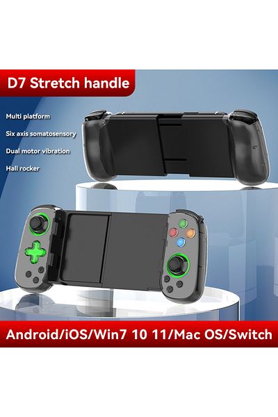ZUIDID D7-Black Hot Sale BSP D8 RGB Tablet Controller Wireless Handle For Switch Game Bluetooth Stretching
