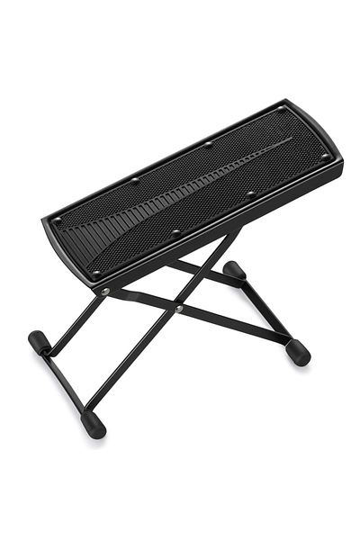 Miwayer 6th gear Miwayer Guitar Footrest Pedal Metal Non-Slip Rubber Pad Adjustable Folding 4/6-Position Hei