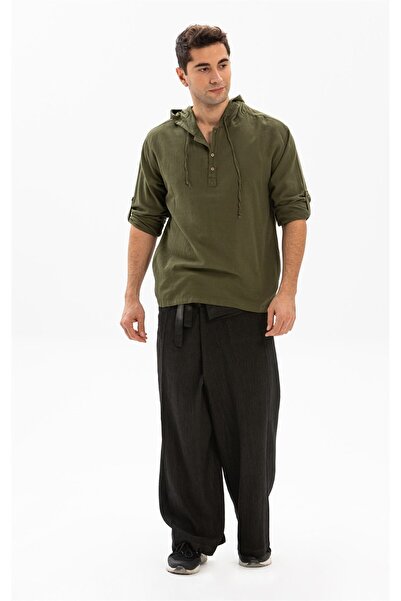 Eliş Şile Bezi Unisex Sile Παντελόνι - Fisherman Summer Pants - Smoked FM