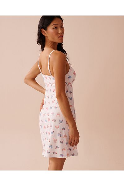 La Vie en Rose Chicken Print Super Soft Nightie