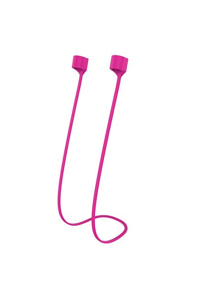 Shunmaii Rose Red Wireless Magnetic Earphone Hanging Rope Cable For Airpods 3 2 1 Pro Anti Lost Silicone Cord