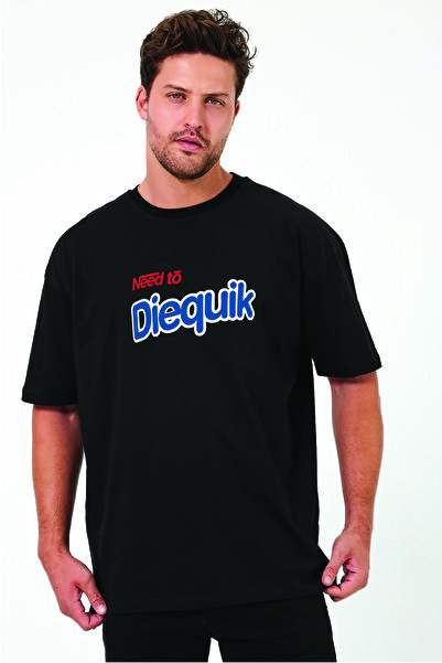 By Caspita Fashion تي شيرت Lenithra Need To Diequik مطبوع من الأمام باللون ال...