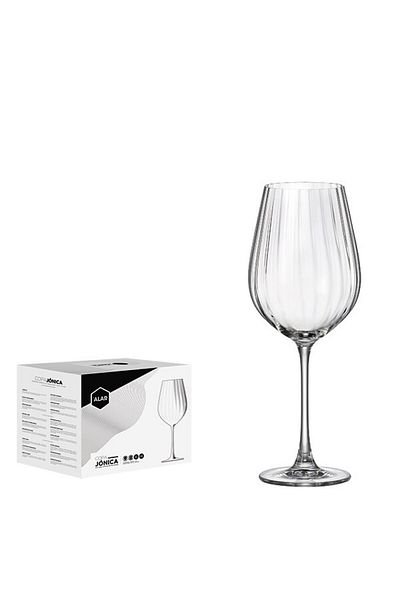 ALAR Set 6 pahare vin 500ml, sticla, Jonica