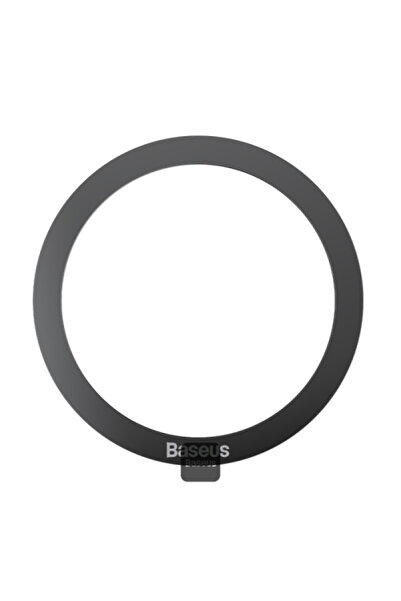 Baseus حلقات معدنية مغناطيسية من سلسلة هالو (قطعتان/عبوة) - أسود
