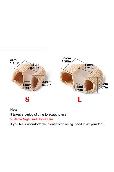 Choice 4PCS-L Toe Separator Silicone Pedicure Tools Bones Orthopedics Bunion Corrector Gel Insoles For Shoe