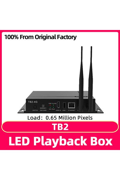 Choice TB2 Novastar TB2 Multimedia Playback Box USB Port WiFi Controller HUB75 Full Color Module LED Displa
