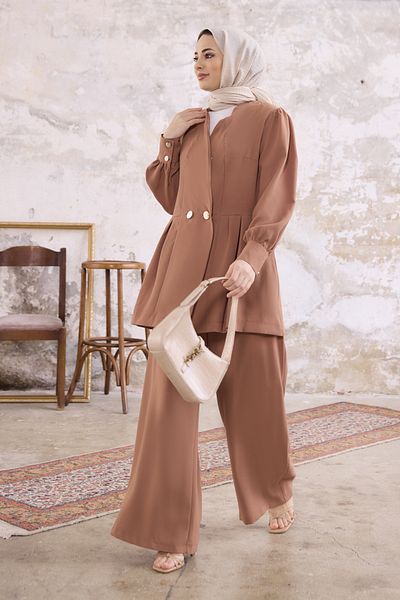 VAVİNOR Σετ Παντελόνι Linda Jacket - Camel