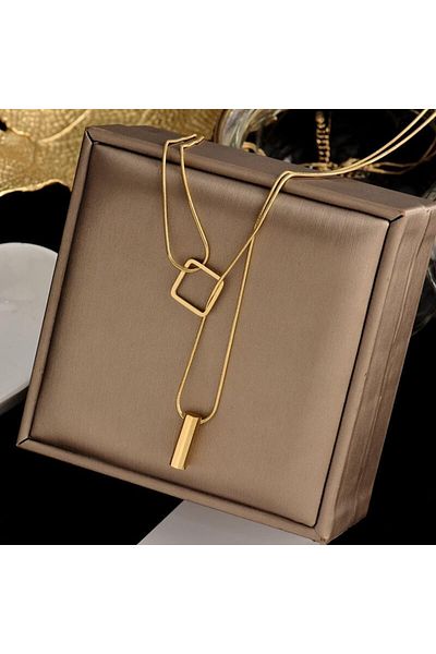 Choice JA02 316L Titanium Stainless Steel Gold Color Choker Necklace Fashion Luxury Letter Love Heart Penda