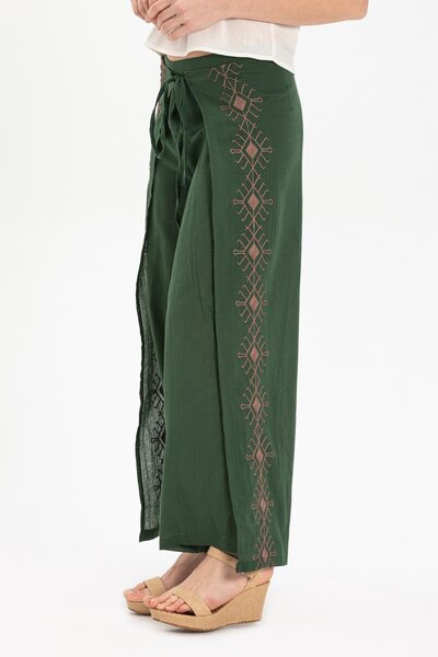 Eliş Şile Bezi Şile Cloth with B-Pick, Riddle, Summer Trousers and Green Ysl