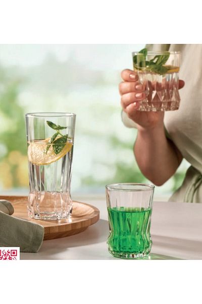 Paşabahçe Set 6 pahare long drink 285ml, sticla, Gaia