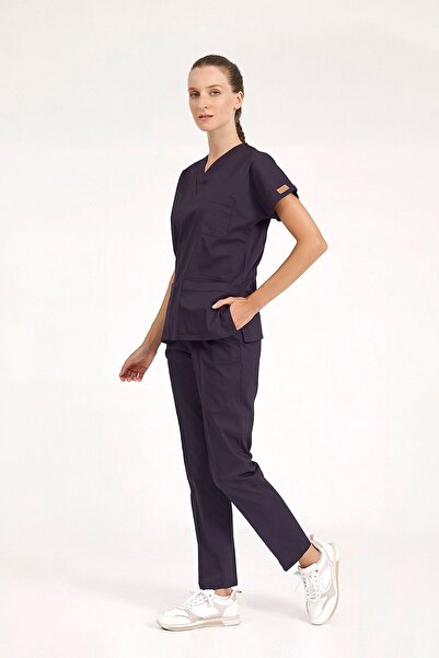 Brl Üniforma Uniformă unisex de chirurgie din Lycra bleumarin pentru doctori ...