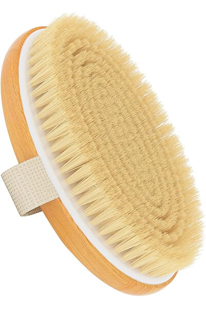 Choice1 فرش الجسم الجافة بلون الشمبانيا، مقشرات للجسم، شعيرات طبيعية للبشرة الجافة، تحسين الدورة الدموية