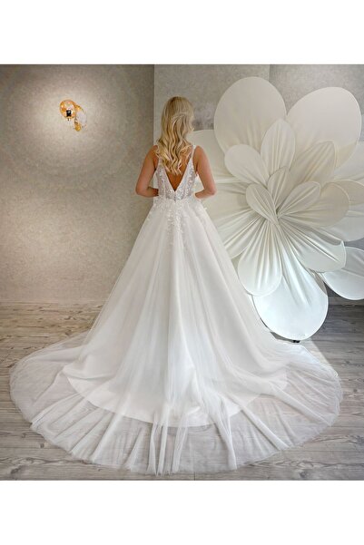 Gold Moda Wedding LINDA | Drapeli Üç Boyutlu Gelinlik