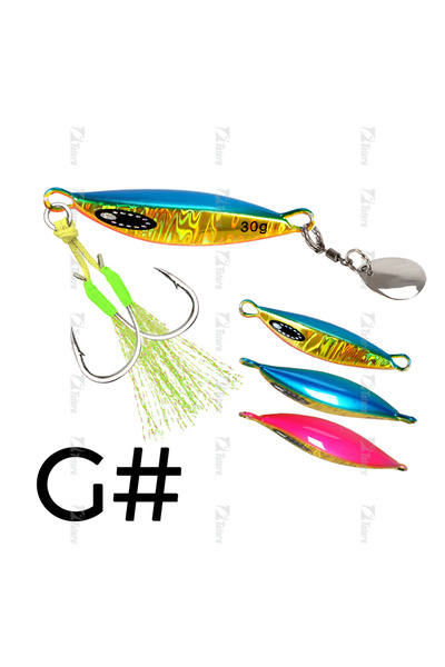 Choice طُعم صيد السمك المعدني الدوار من COLOR G TOLU 2024، 20 جم، 30 جم، 40 ج...