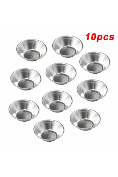 Choice 10 قطع من قوالب كعكة البيض المصنوعة من الألومنيوم على شكل زهرة وكعكة ك...